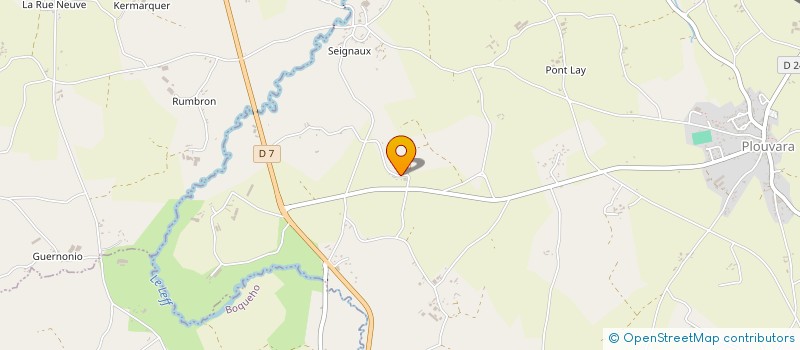 localisation de l'entreprise MONSIEUR JEAN-YVES COLAS  PLOUVARA