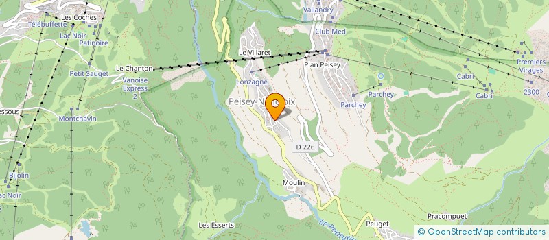 localisation de l'entreprise MONSIEUR JEAN YVES COLLOMB  LA PLAGNE TARENTAISE