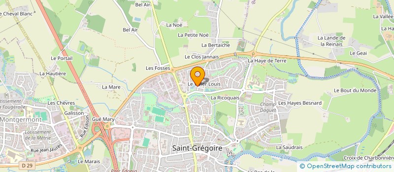 localisation de l'entreprise MONSIEUR JEAN-YVES CORBES à SAINT-GREGOIRE