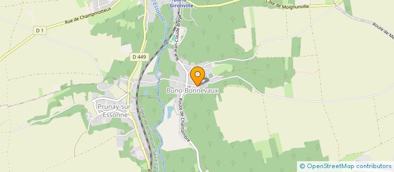 localisation de l'entreprise MONSIEUR JEAN YVES COURIC à BUNO-BONNEVAUX
