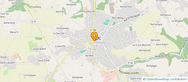 localisation de l'entreprise MONSIEUR JEAN-YVES COURTEL  PLOUHA