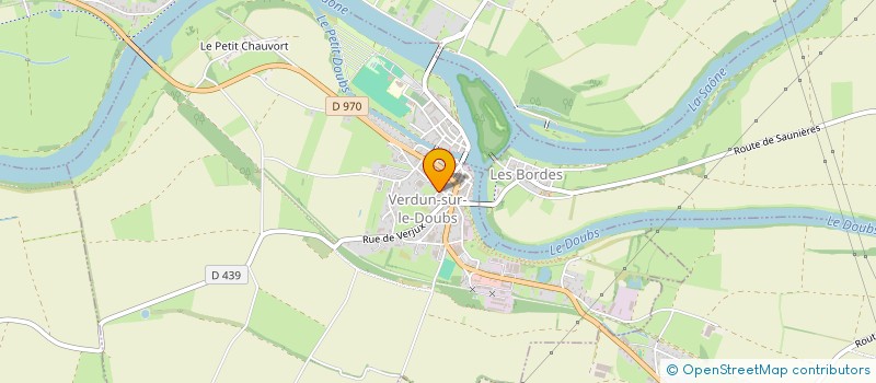 localisation de l'entreprise MONSIEUR JEAN-YVES CREUSEVAULT à VERDUN-SUR-LE-DOUBS