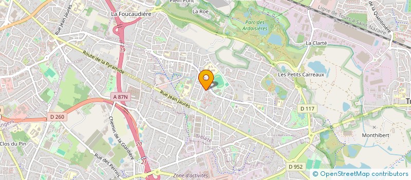 localisation de l'entreprise MONSIEUR JEAN-YVES CUSSAC  TRELAZE