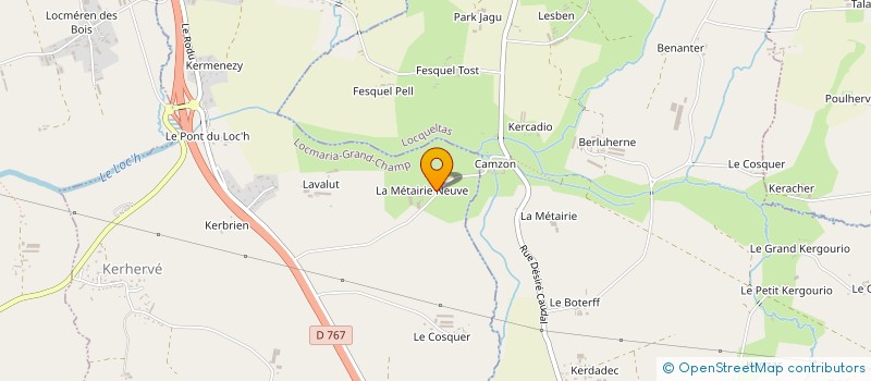 localisation de l'entreprise MONSIEUR JEAN-YVES DANIEL  LOCMARIA-GRAND-CHAMP