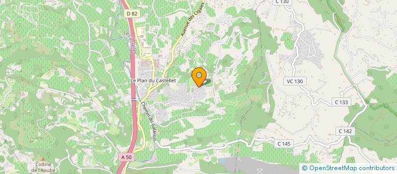 localisation de l'entreprise MONSIEUR JEAN YVES DAZIANO  LE CASTELLET