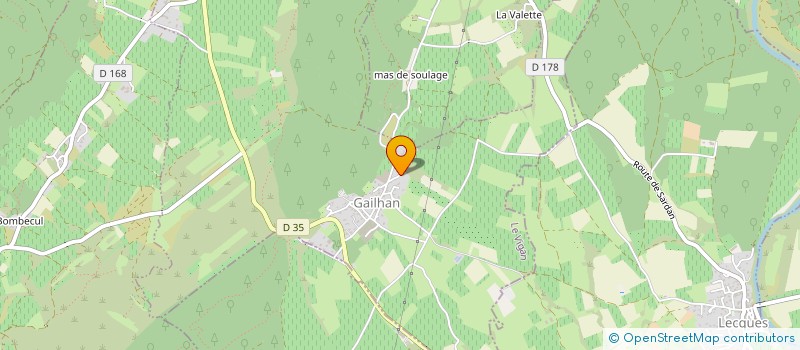 localisation de l'entreprise MONSIEUR JEAN YVES DECORNOD  GAILHAN