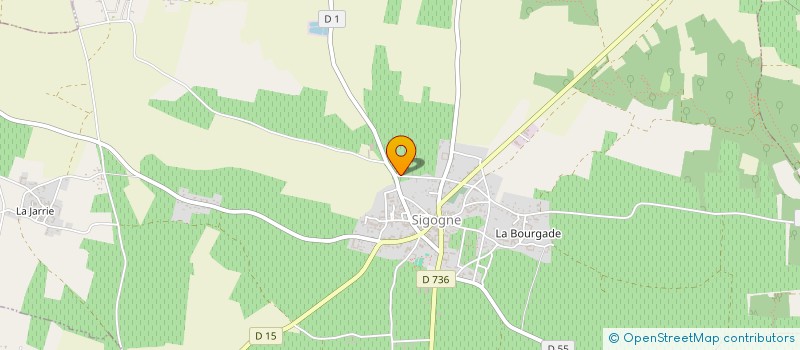 localisation de l'entreprise MONSIEUR JEAN-YVES DEROUINEAU à SIGOGNE