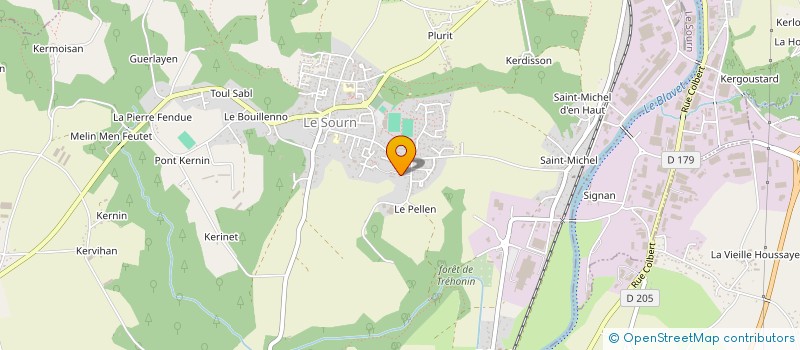 localisation de l'entreprise MONSIEUR JEAN-YVES DEROUT  MALGUENAC