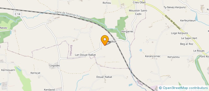 localisation de l'entreprise MONSIEUR JEAN-YVES DESFOUGERES à BANNALEC