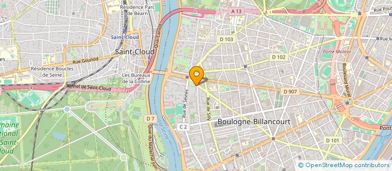 localisation de l'entreprise MONSIEUR JEAN-YVES DRUAIS  BOULOGNE-BILLANCOURT