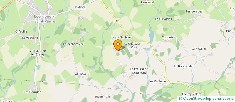 localisation de l'entreprise MONSIEUR JEAN-YVES DUBUJET à LOURDOUEIX-SAINT-PIERRE