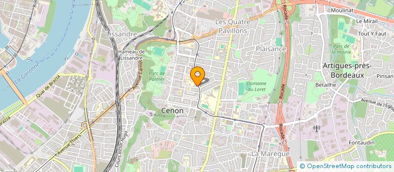 localisation de l'entreprise MONSIEUR JEAN YVES DUCLOS  BORDEAUX