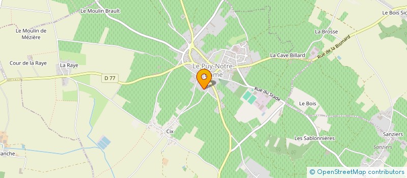 localisation de l'entreprise MONSIEUR JEAN-YVES DUCORNET  LE PUY-NOTRE-DAME