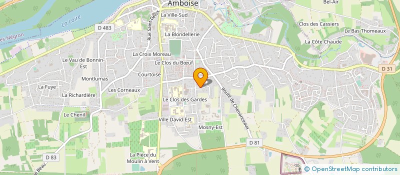 localisation de l'entreprise MONSIEUR JEAN-YVES DURBIZE  AMBOISE