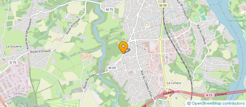 localisation de l'entreprise MONSIEUR JEAN-YVES ELUERE  LA CHAPELLE-SUR-ERDRE