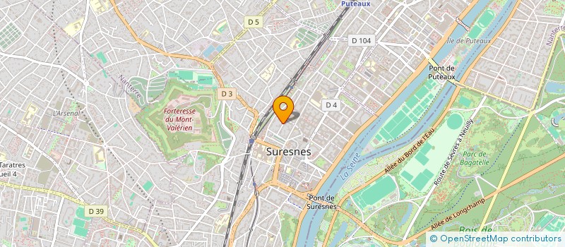 localisation de l'entreprise MONSIEUR JEAN-YVES FALCON DE LONGEVIALLE  SURESNES
