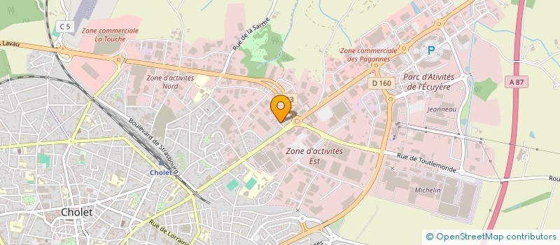 localisation de l'entreprise MONSIEUR JEAN-YVES FAVREAU à CHOLET