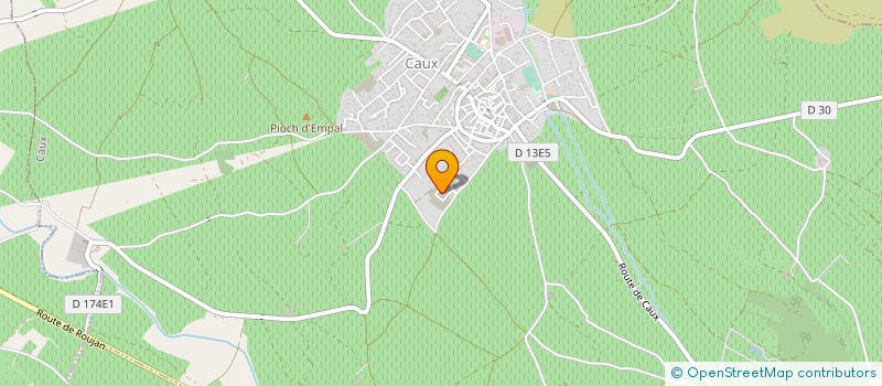 localisation de l'entreprise MONSIEUR JEAN YVES FERRERES  CAUX