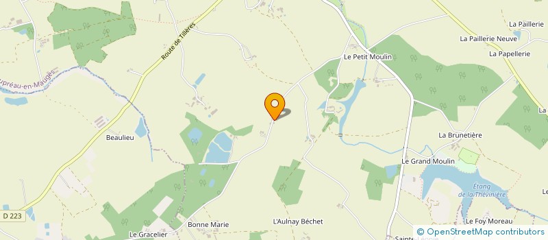 localisation de l'entreprise MONSIEUR JEAN-YVES FEUILLATRE  BEAUPREAU-EN-MAUGES