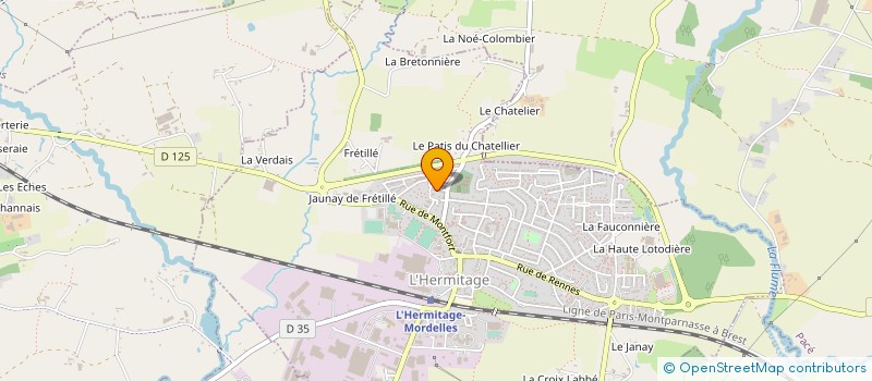 localisation de l'entreprise MONSIEUR JEAN-YVES FISSELIER  LA CHAPELLE-THOUARAULT