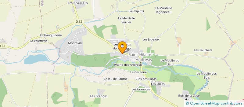 localisation de l'entreprise MONSIEUR JEAN-YVES FOUREY à SAINT-HILAIRE-LES-ANDRESIS