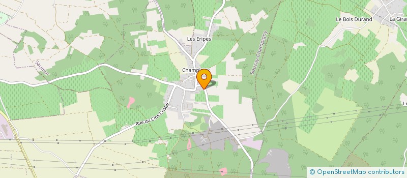 localisation de l'entreprise MONSIEUR JEAN-YVES FRADIN  SOUZAY-CHAMPIGNY