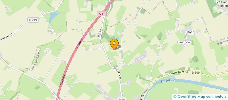 localisation de l'entreprise MONSIEUR JEAN-YVES FREULON  NOYEN-SUR-SARTHE