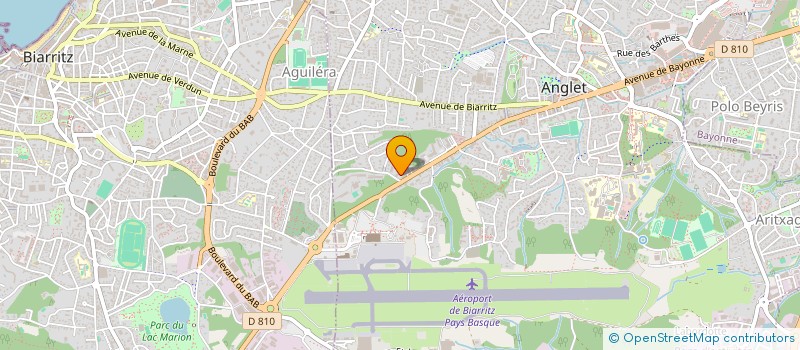 localisation de l'entreprise MONSIEUR JEAN YVES FRUTIER  ANGLET