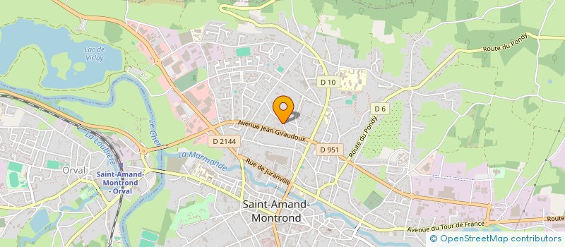 localisation de l'entreprise MONSIEUR JEAN-YVES GADOMSKI  SAINT-AMAND-MONTROND