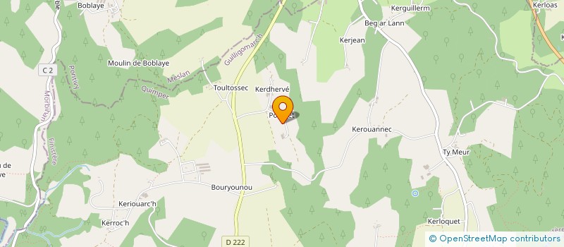 localisation de l'entreprise MONSIEUR JEAN YVES GALLO  GUILLIGOMARC'H