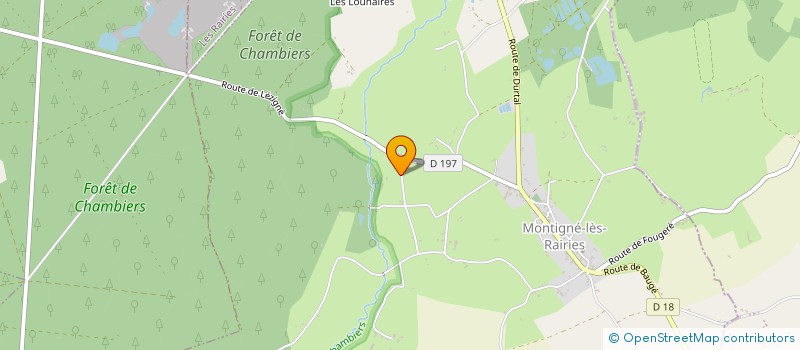 localisation de l'entreprise MONSIEUR JEAN-YVES GAUDIN  MONTIGNE-LES-RAIRIES