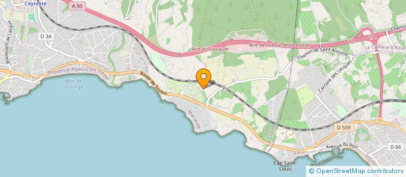 localisation de l'entreprise MONSIEUR JEAN YVES GOETZ  CEYRESTE