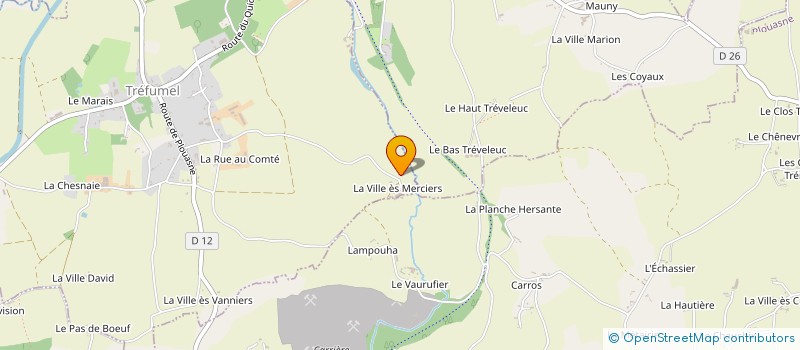 localisation de l'entreprise MONSIEUR JEAN-YVES GRAVOT  TREFUMEL