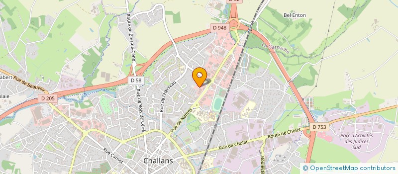 localisation de l'entreprise MONSIEUR JEAN-YVES GRONDIN à CHALLANS