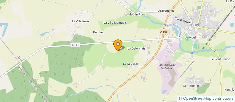 localisation de l'entreprise MONSIEUR JEAN-YVES GUENEUC à GAEL