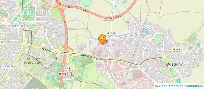 localisation de l'entreprise MONSIEUR JEAN-YVES GUENOT  QUETIGNY