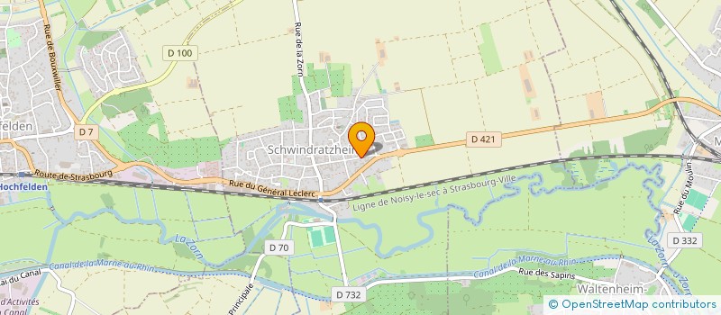 localisation de l'entreprise MONSIEUR JEAN-YVES GUHRING  SCHWINDRATZHEIM