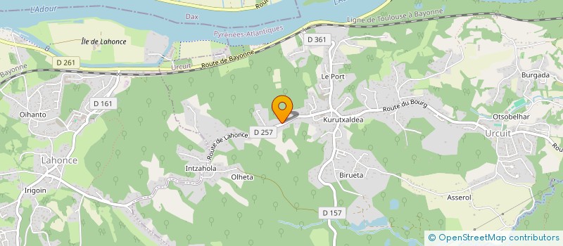 localisation de l'entreprise MONSIEUR JEAN YVES GUILHEMJOUAN  URCUIT