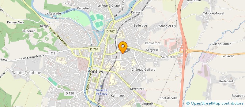 localisation de l'entreprise MONSIEUR JEAN-YVES GUILLARD  PONTIVY