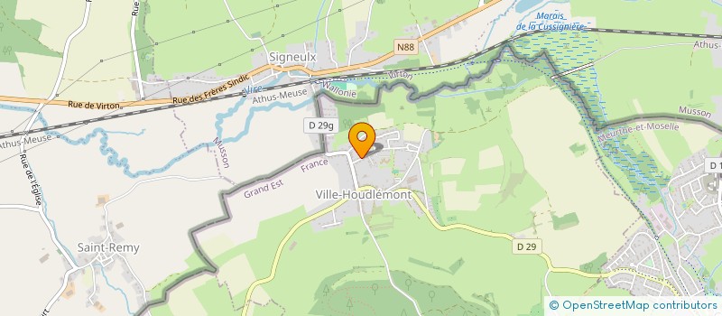 localisation de l'entreprise MONSIEUR JEAN YVES HAXEL  VILLE-HOUDLEMONT