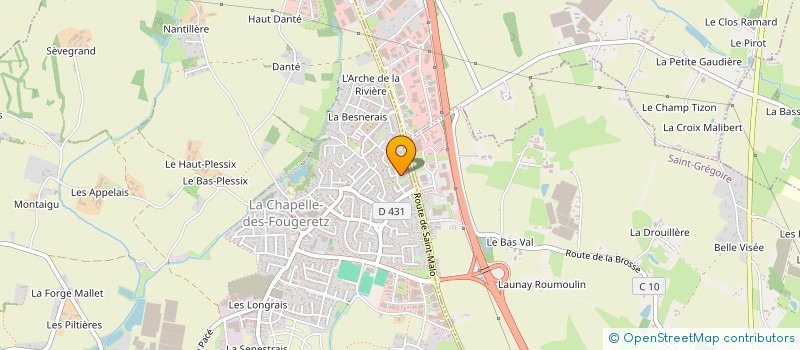 localisation de l'entreprise MONSIEUR JEAN-YVES HERVE à LA CHAPELLE-DES-FOUGERETZ