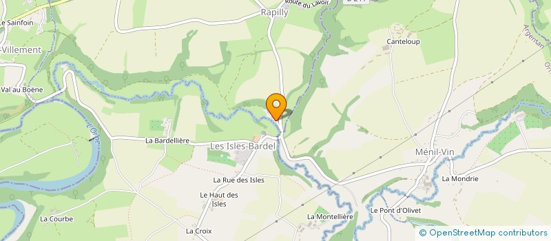 localisation de l'entreprise MONSIEUR JEAN-YVES HOUILLOT  PONT D'OUILLY