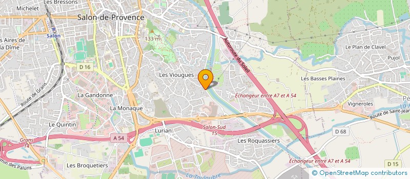 localisation de l'entreprise MONSIEUR JEAN-YVES HOULLEMARE  SALON-DE-PROVENCE