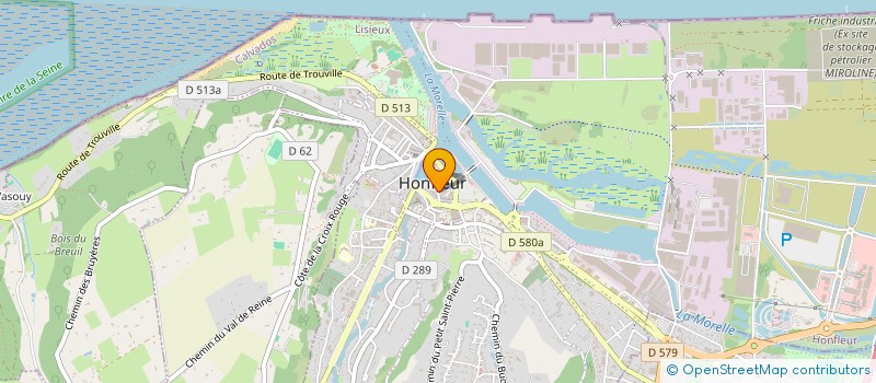 localisation de l'entreprise MONSIEUR JEAN-YVES JACQUIN  HONFLEUR