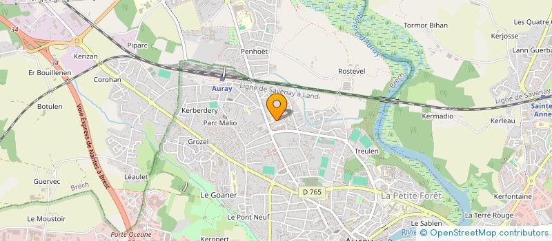 localisation de l'entreprise MONSIEUR JEAN-YVES JAFFRO à AURAY