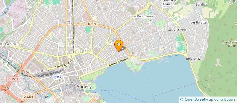 localisation de l'entreprise MONSIEUR JEAN-YVES JOSSERAND à ANNECY
