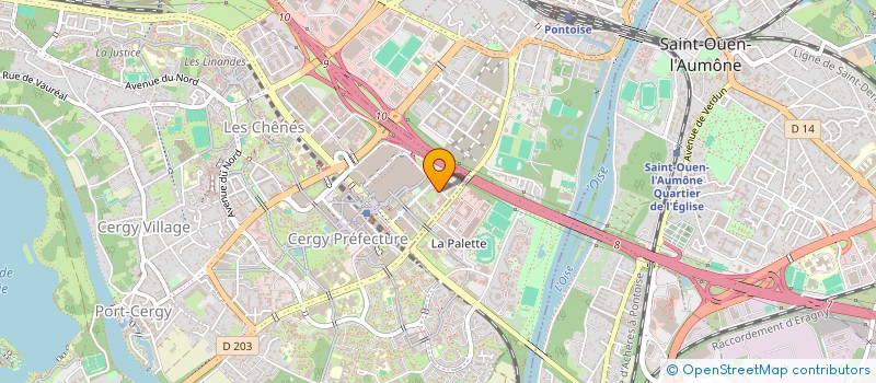 localisation de l'entreprise MONSIEUR JEAN-YVES JOUHANS  CERGY