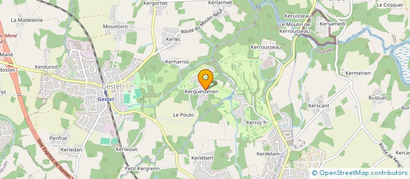 localisation de l'entreprise MONSIEUR JEAN-YVES KEROUEDAN  GESTEL