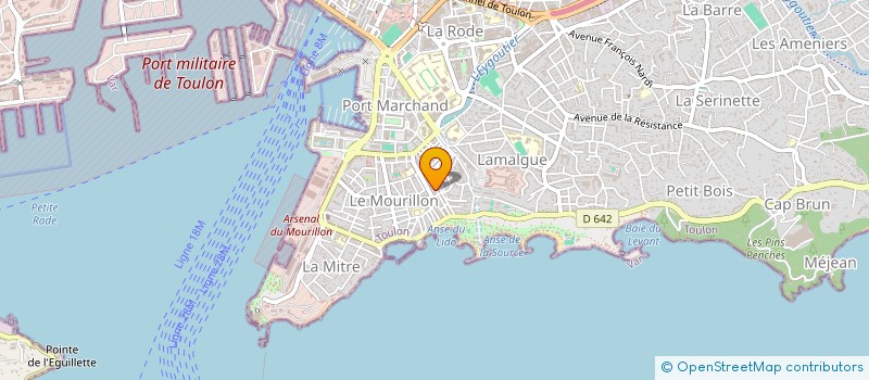 localisation de l'entreprise MONSIEUR JEAN-YVES KERVELLA  TOULON