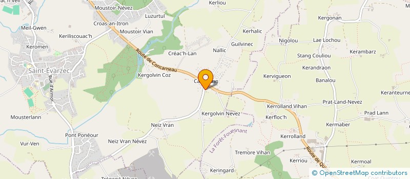 localisation de l'entreprise MONSIEUR JEAN-YVES L HARIDON à SAINT-EVARZEC